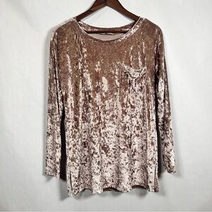 2 for$15 Kori America Crushed Velvet Blouse